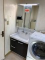 洗面化粧台取替工事　東京都青梅市