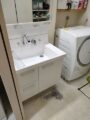 洗面化粧台取替工事　埼玉県狭山市　AR3H-755SY-set3-VP1H