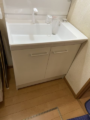 洗面化粧台取替工事　千葉県野田市　PV1N-755SY-set1