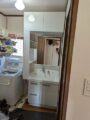 洗面化粧台取替工事　兵庫県神戸市須磨区　AR3H-755SY-YS2H
